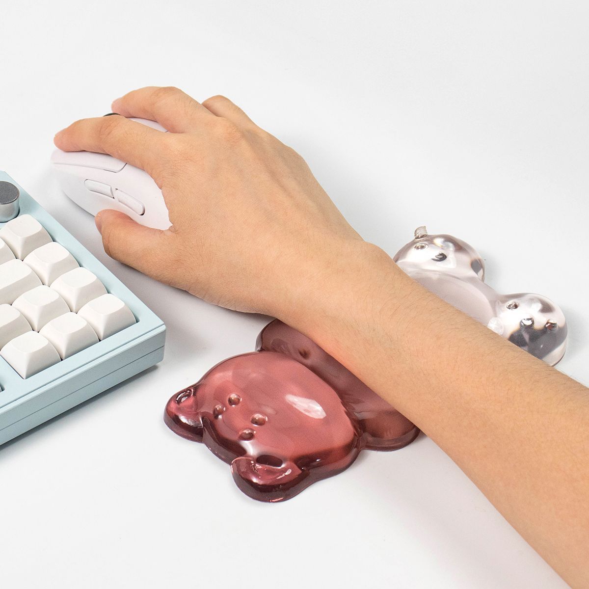 Gaming Keyboard Number Pad - Reposamuñecas con Forma de Oso, Almohadilla