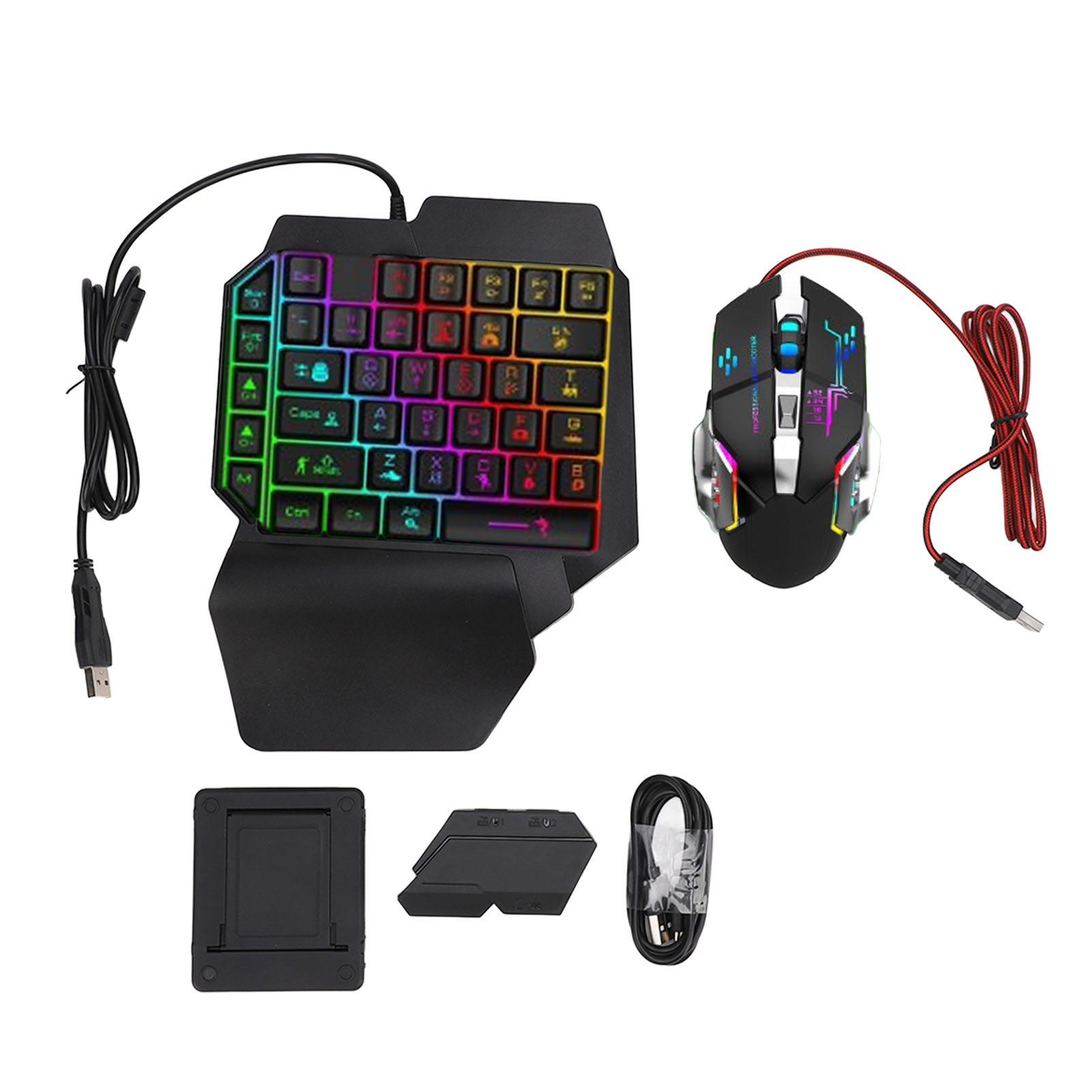 Gaming Keyboard And Mouse Combo - Conjunto de convertidor de teclado y