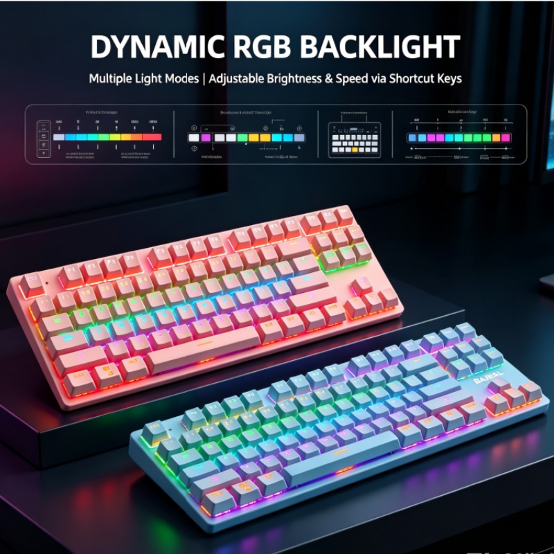 Teclado Mecánico con Cable BAJ - Gaming Keyboard K300 reseña y precio