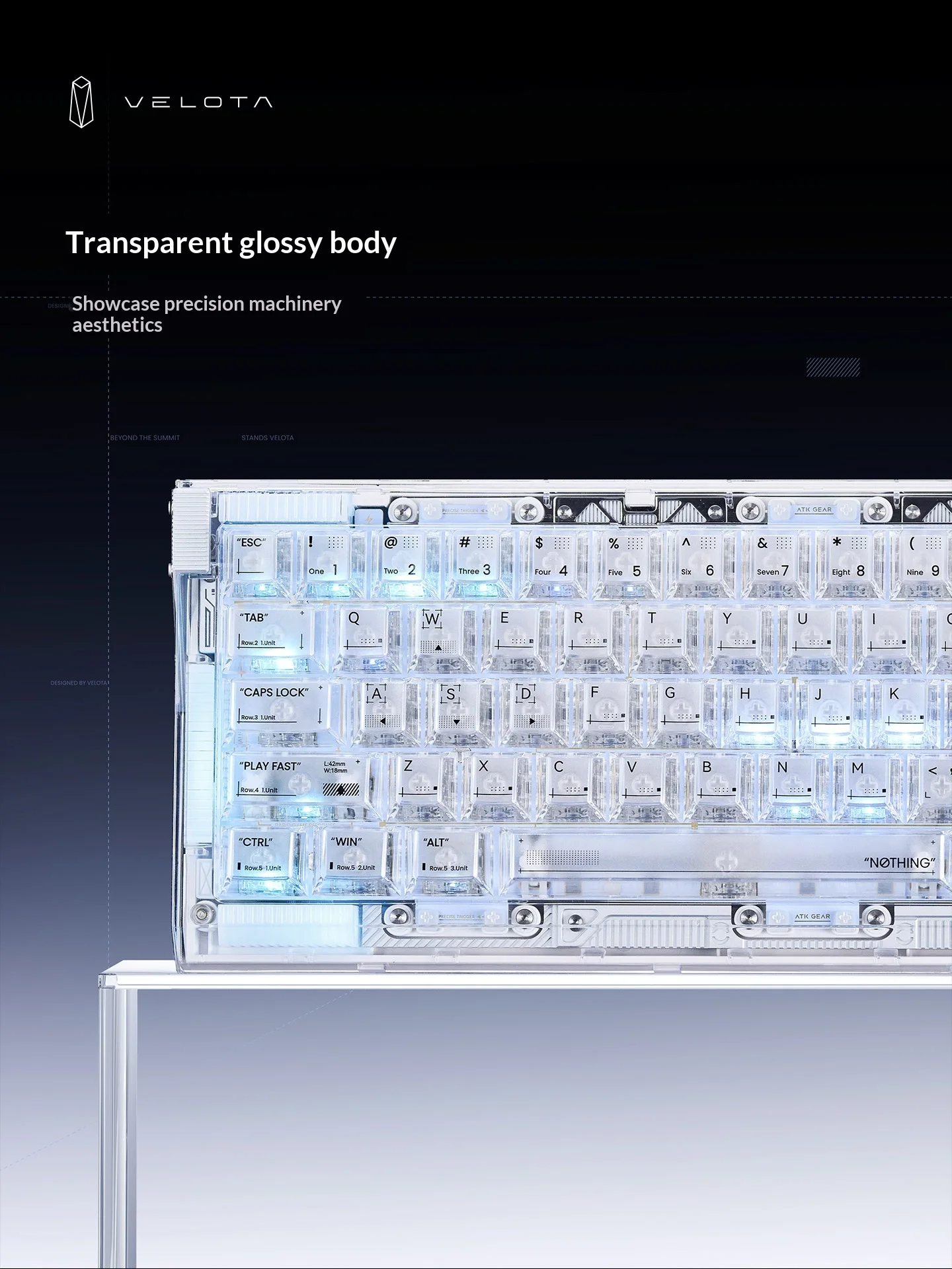 Teclado ATK Velota Nothing 68  - Gaming Keyboard Hall Effect Switches reseña y precio